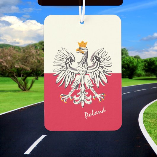 Polnischer Luftkühler, patriotische, polnische Fla Autolufterfrischer