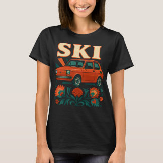 Polnischer Maluch Retro Volks kunst T-Shirt