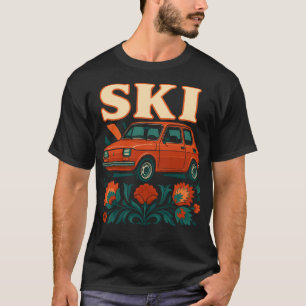 Polnischer Maluch Retro Volks kunst T-Shirt