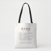 Polnischer Mama Geschenk - MAMA Definition ECKU Tasche (Vorderseite)
