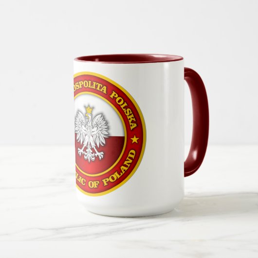 Polnischer Medallion Apparel Tasse (VorderseiteRechts)