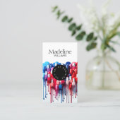 Polnischer Nagelkünstlersalon als Kreativität Visitenkarte (Stehend Vorderseite)