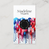 Polnischer Nagelkünstlersalon als Kreativität Visitenkarte (Vorderseite)