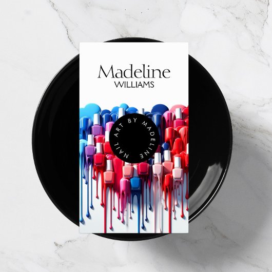 Polnischer Nagelkünstlersalon als Kreativität Visitenkarte