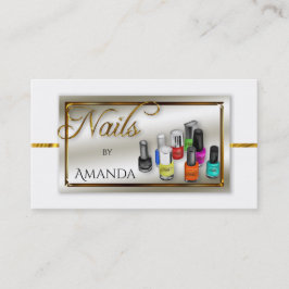 Polnischer Nagelsalon | Stylist Imitate Gold Visitenkarte