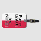 Polnischer Nationalflagge Funny Patriotic Gepäckanhänger (Vorderseite (Horizontal))