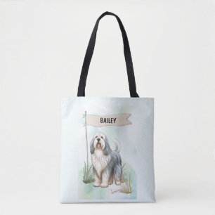 Polnischer Niederungshund Wasserfarbe Personalisie Tasche