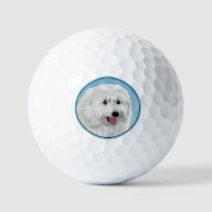 Polnischer Niederungshundemalerei - Hundekunst Golfball