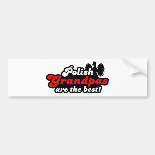 Polnischer Opa Autoaufkleber (Vorne)