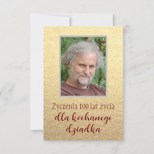 Polnischer Opa Geburtstag kartka urodzinowa życzen (Vorderseite)