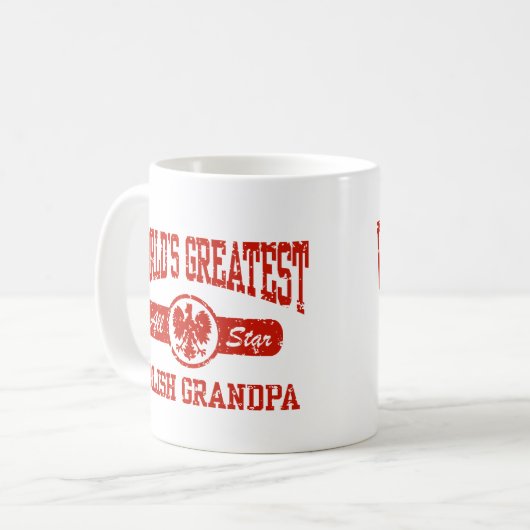 Polnischer Opa Kaffeetasse (Vorderseite Links)