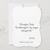 Polnischer Osterhase Kaninchen Wesolych Swiat Einladung (Rückseite)