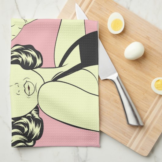 Polnischer Pierogi Kielbasa Polen Geschenk Geschirrtuch (Viertel Falte)