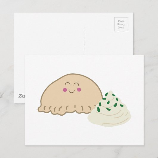 Polnischer Pierogi Postkarte (Vorne/Hinten)