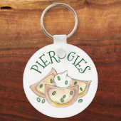 Polnischer Pierogies Dumpling Potato Pierogi Cuisi Schlüsselanhänger (Vorderseite)