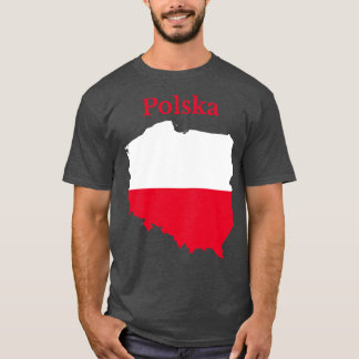 Polnischer Plan Flag Design T-Shirt