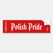 Polnischer Pride Polska Sto Lat Autoaufkleber (Vorne)