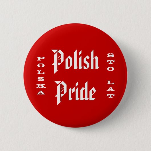 Polnischer Pride Polska Sto Lat Button (Vorderseite)