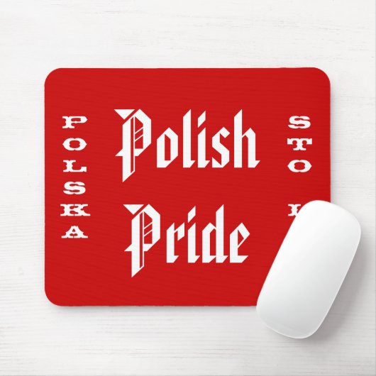 Polnischer Pride Polska Sto Lat Mousepad (Mit Mouse)