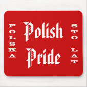 Polnischer Pride Polska Sto Lat Mousepad (Vorne)