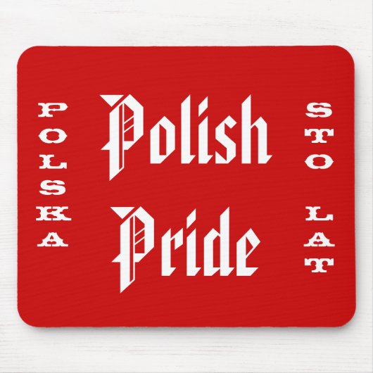 Polnischer Pride Polska Sto Lat Mousepad (Vorne)