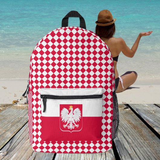 Polnischer Rucksack, polnische Flagge Bedruckter Rucksack