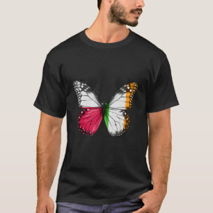 Polnischer Schmetterling auf irischer Flagge 1 T-Shirt
