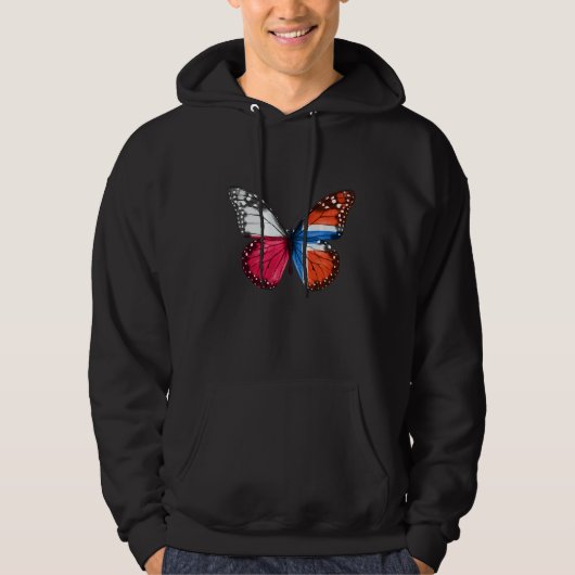 Polnischer Schmetterling Hoodie (Vorderseite)