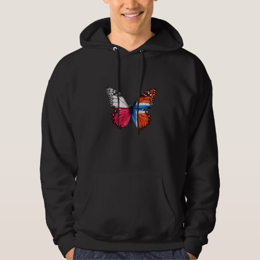 Polnischer Schmetterling Hoodie (Vorderseite)