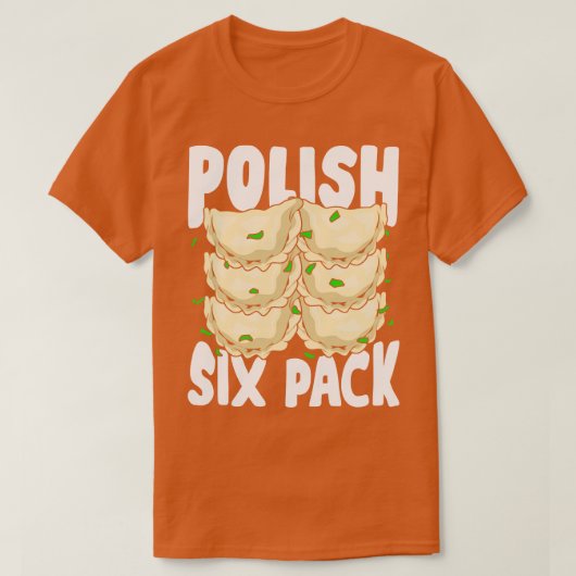 Polnischer Sixpack Funny Pierogi Food Lover Gesche T-Shirt (Design vorne)