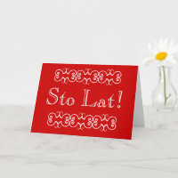 Polnischer Sto Lat Birthday Gruß
