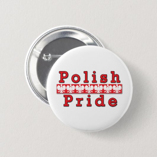 Polnischer Stolz Button (Vorne & Hinten)