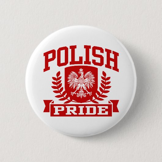 Polnischer Stolz Button (Vorderseite)