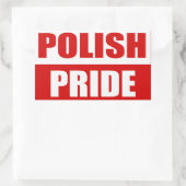 Polnischer Stolz Rechteckiger Aufkleber (Tasche)