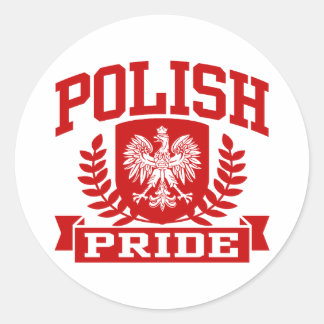 Polnischer Stolz Runder Aufkleber