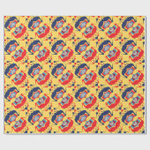 Polnischer Storch und Adler Wycinanki Geschenkpapier (Flach)