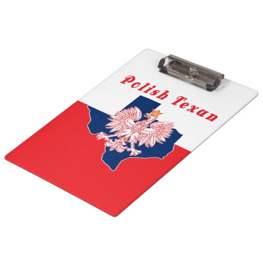 Polnischer Texanadler Klemmbrett (Schrägansicht)