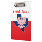 Polnischer Texanadler Klemmbrett (Links)