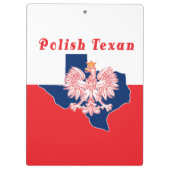 Polnischer Texanadler Klemmbrett (Rückseite)