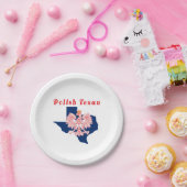 Polnischer Texanadler Pappteller (Party)