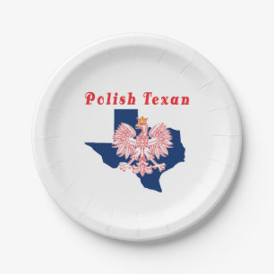 Polnischer Texanadler Pappteller
