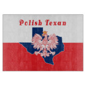 Polnischer Texanadler Schneidebrett (Vorderseite)