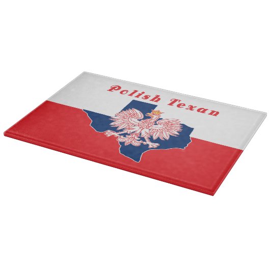 Polnischer Texanadler Schneidebrett (Ecke)