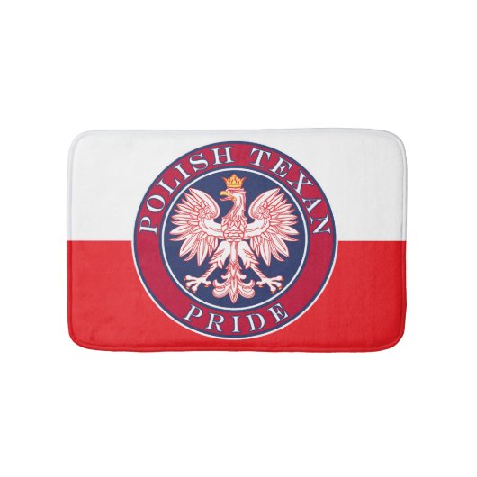 Polnischer Texanstolz Badematte (Vorderseite)