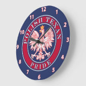 Polnischer Texanstolz Große Wanduhr (Winkel)