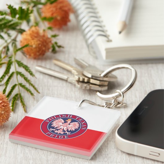Polnischer Texanstolz Schlüsselanhänger (Vorderseite rechts)