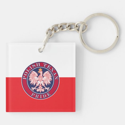 Polnischer Texanstolz Schlüsselanhänger (Rückseite)