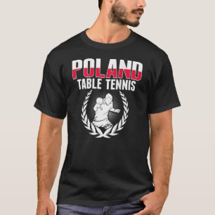 Polnischer Tischtennis Polnischer Pingpong-Unterst T-Shirt