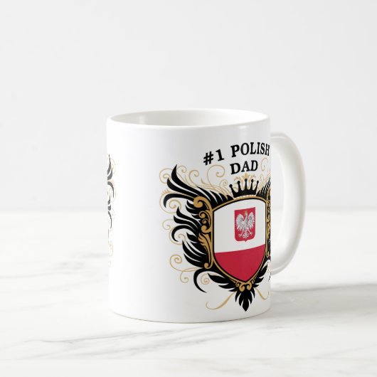 Polnischer Vater der Nr.-eine Kaffeetasse (VorderseiteRechts)