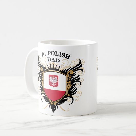 Polnischer Vater der Nr.-eine Kaffeetasse (Vorderseite Links)